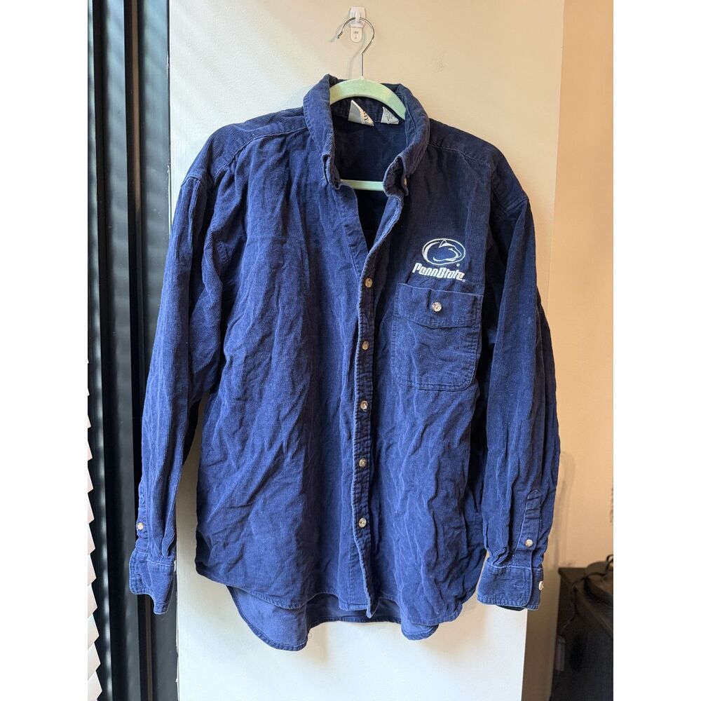 Vintage Penn State Pullover Long Sleeve Button Up Size XL